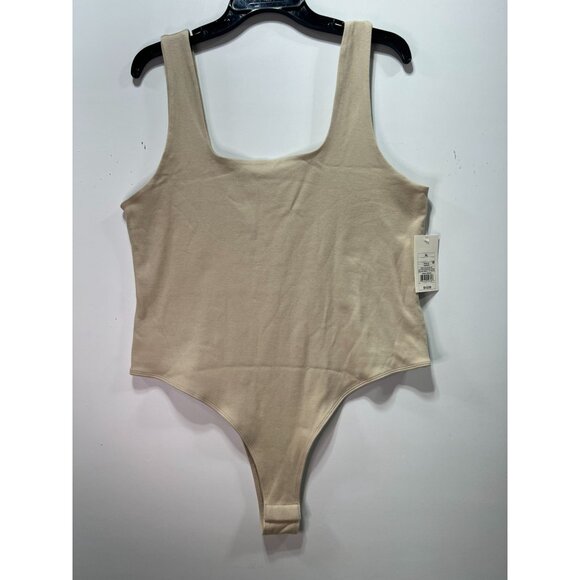 A New Day - Women's Slim Fit Bodysuit - Beige - Extra Large - Picture 3 of 16